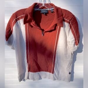 Ted Baker Short Sleeve Half Zip Sweater